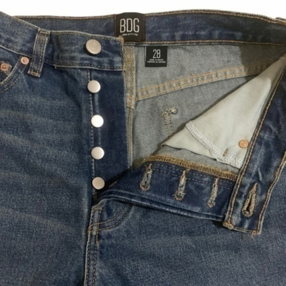 BDG Slim Straight Jeans Size 28 Womens Slim Denim Dark Wash 5-Pocket Style - Picture 5 of 11